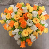 Maxbell Bouquet Blanket 60cm Crocheted Blanket for Valentine's Day Anniversary Gifts