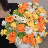 Maxbell Bouquet Blanket 60cm Crocheted Blanket for Valentine's Day Anniversary Gifts
