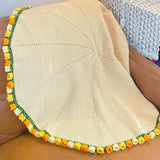 Maxbell Bouquet Blanket 60cm Crocheted Blanket for Valentine's Day Anniversary Gifts