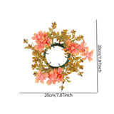 Maxbell Candle Ring Wreath Rustic Thanksgiving Wreath for Farmhouse Window Fireplace