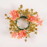 Maxbell Candle Ring Wreath Rustic Thanksgiving Wreath for Farmhouse Window Fireplace
