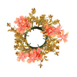 Maxbell Candle Ring Wreath Rustic Thanksgiving Wreath for Farmhouse Window Fireplace