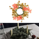 Maxbell Candle Ring Wreath Rustic Thanksgiving Wreath for Farmhouse Window Fireplace