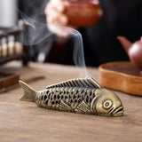 Maxbell Carp Incense Burner Censer Simulation Carp Ornament for Hotel Home Yoga Room