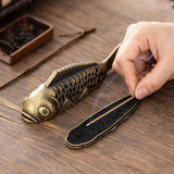 Maxbell Carp Incense Burner Censer Simulation Carp Ornament for Hotel Home Yoga Room
