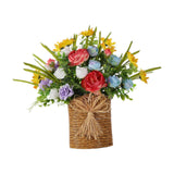 Maxbell Door Hanger Basket Wreath Welcome Sign Hanging Ornament for Home Office Wall
