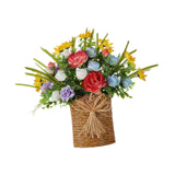 Maxbell Door Hanger Basket Wreath Welcome Sign Hanging Ornament for Home Office Wall