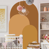 Maxbell Arch Wall Decal Modern Wall Art Decor Bedroom Kids Room Nursery Wall Sticker Orange