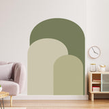 Maxbell Arch Wall Decal Modern Wall Art Decor Bedroom Kids Room Nursery Wall Sticker Green