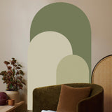 Maxbell Arch Wall Decal Modern Wall Art Decor Bedroom Kids Room Nursery Wall Sticker Green