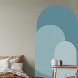 Maxbell Arch Wall Decal Modern Wall Art Decor Bedroom Kids Room Nursery Wall Sticker Blue