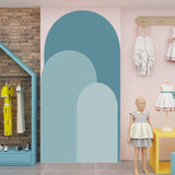 Maxbell Arch Wall Decal Modern Wall Art Decor Bedroom Kids Room Nursery Wall Sticker Blue
