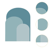 Maxbell Arch Wall Decal Modern Wall Art Decor Bedroom Kids Room Nursery Wall Sticker Blue