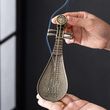 Maxbell Incense Burner Creative Ornament Pipa Shaped Ideal Gift Classical Home Decor