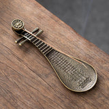 Maxbell Incense Burner Creative Ornament Pipa Shaped Ideal Gift Classical Home Decor