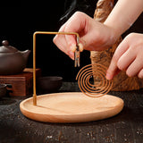 Maxbell Incense Burner Holder Wood Home Decoration for Spa Meditation Tea House