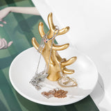 Maxbell Jewelry Storage Tray Resin Ring Dish for Bracelets Hair Accessories Necklace