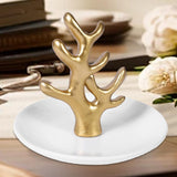 Maxbell Jewelry Storage Tray Resin Ring Dish for Bracelets Hair Accessories Necklace