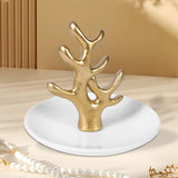 Maxbell Jewelry Storage Tray Resin Ring Dish for Bracelets Hair Accessories Necklace