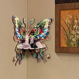 Maxbell Butterfly Corner Shelf Kitchen Toys Small Cute Decorative Shelf Wall Mounted