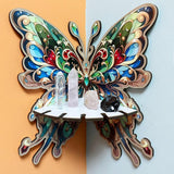 Maxbell Butterfly Corner Shelf Kitchen Toys Small Cute Decorative Shelf Wall Mounted