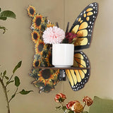 Maxbell Butterfly Corner Shelf Kitchen Toys Small Cute Decorative Shelf Wall Mounted