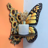 Maxbell Butterfly Corner Shelf Kitchen Toys Small Cute Decorative Shelf Wall Mounted