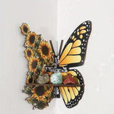 Maxbell Butterfly Corner Shelf Kitchen Toys Small Cute Decorative Shelf Wall Mounted