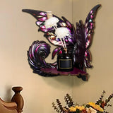 Maxbell Butterfly Wall Shelf Wall Mounted Cute Aesthetic Spiritual Gift for Bathroom Corner shelf