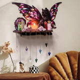 Maxbell Butterfly Wall Shelf Wall Mounted Cute Aesthetic Spiritual Gift for Bathroom Flat shelf