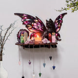 Maxbell Butterfly Wall Shelf Wall Mounted Cute Aesthetic Spiritual Gift for Bathroom Flat shelf