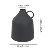 Maxbell Flower Vase Home Decor Rustic Flower Container for Entryway Bedroom Bathroom Upper mouth 3.5cm