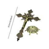 Maxbell Standing Crucifix Catholic Jesus on The Cross Statue for Prayers Table Altar