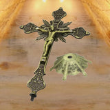 Maxbell Standing Crucifix Catholic Jesus on The Cross Statue for Prayers Table Altar