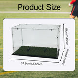 Maxbell Signed Football Display Case Transparent Sport Lover Memorabilia Ball Holder