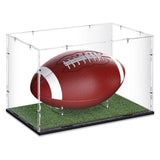 Maxbell Signed Football Display Case Transparent Sport Lover Memorabilia Ball Holder
