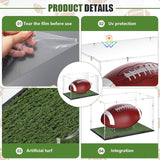 Maxbell Signed Football Display Case Transparent Sport Lover Memorabilia Ball Holder