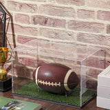 Maxbell Signed Football Display Case Transparent Sport Lover Memorabilia Ball Holder