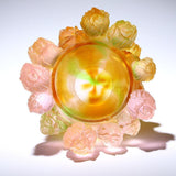 Maxbell Flower Vase Floral Container Artistic Tulip Vase for Bedroom Mantel Entrance