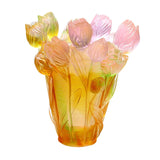 Maxbell Flower Vase Floral Container Artistic Tulip Vase for Bedroom Mantel Entrance