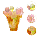 Maxbell Flower Vase Floral Container Artistic Tulip Vase for Bedroom Mantel Entrance