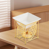 Maxbell Metal Essential Oil Burner Fragrance Aroma Burner for Living Room Office golden
