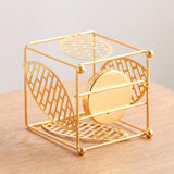 Maxbell Metal Essential Oil Burner Fragrance Aroma Burner for Living Room Office golden
