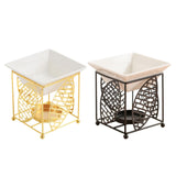 Maxbell Metal Essential Oil Burner Fragrance Aroma Burner for Living Room Office golden