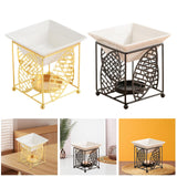 Maxbell Metal Essential Oil Burner Fragrance Aroma Burner for Living Room Office golden