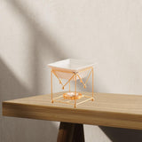 Maxbell Metal Essential Oil Burner Fragrance Aroma Diffuser for Spa golden