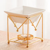 Maxbell Metal Essential Oil Burner Fragrance Aroma Diffuser for Spa golden