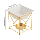 Maxbell Metal Essential Oil Burner Fragrance Aroma Diffuser for Spa golden