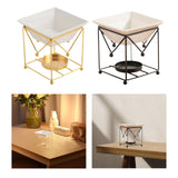 Maxbell Metal Essential Oil Burner Fragrance Aroma Diffuser for Spa golden