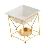 Maxbell Metal Essential Oil Burner Fragrance Aroma Diffuser for Spa golden